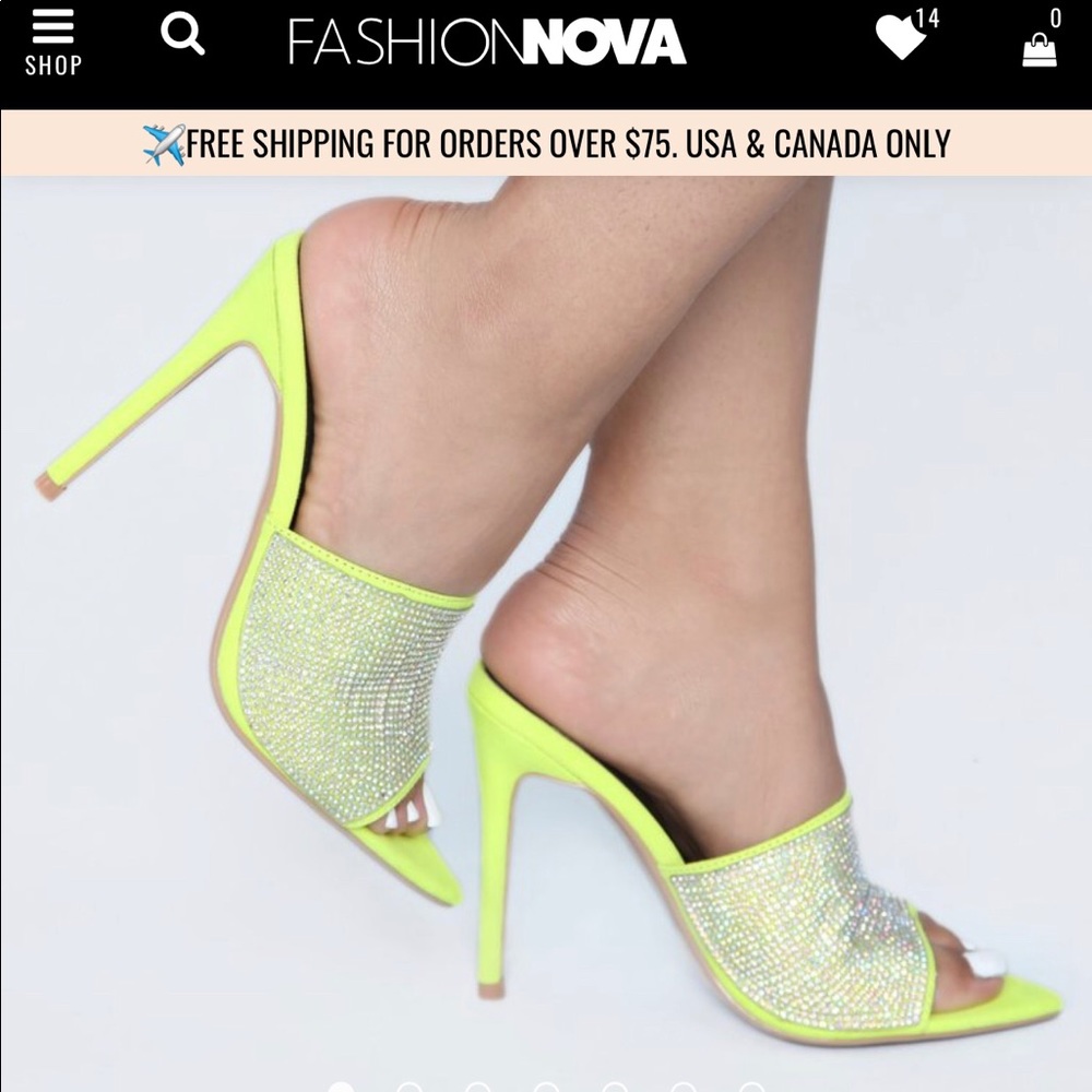 Lime Green Heeled sandal